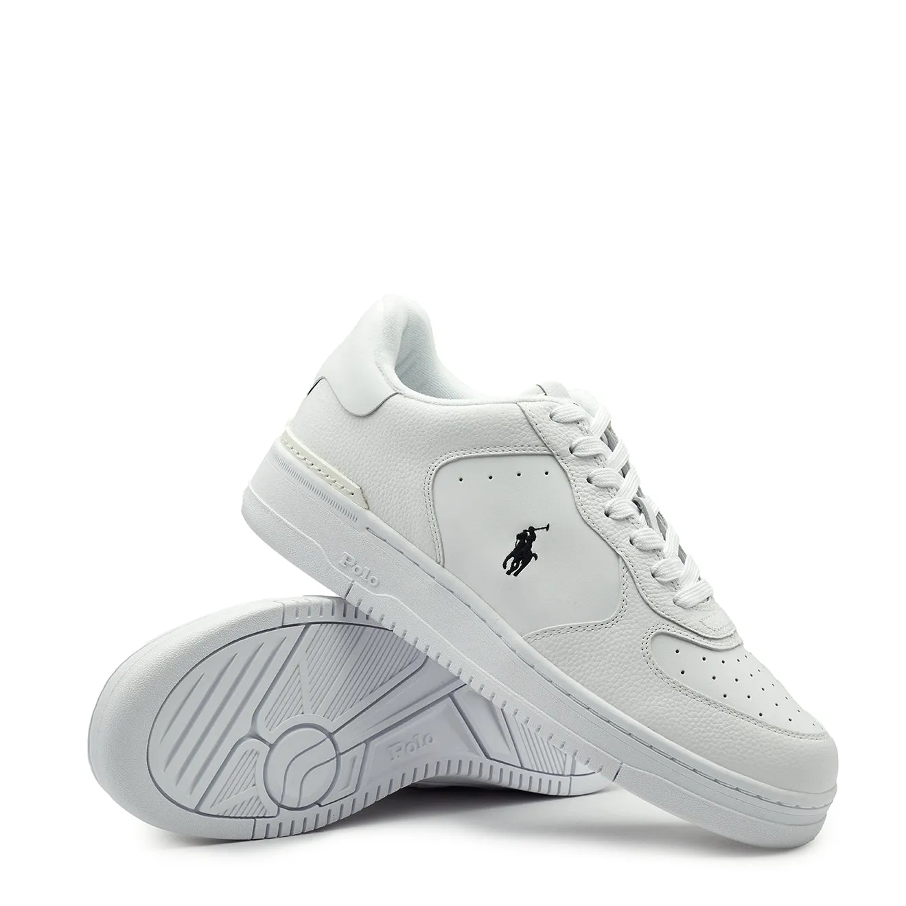 Polo Ralph Lauren Masters Court Leather Trainer White / Black