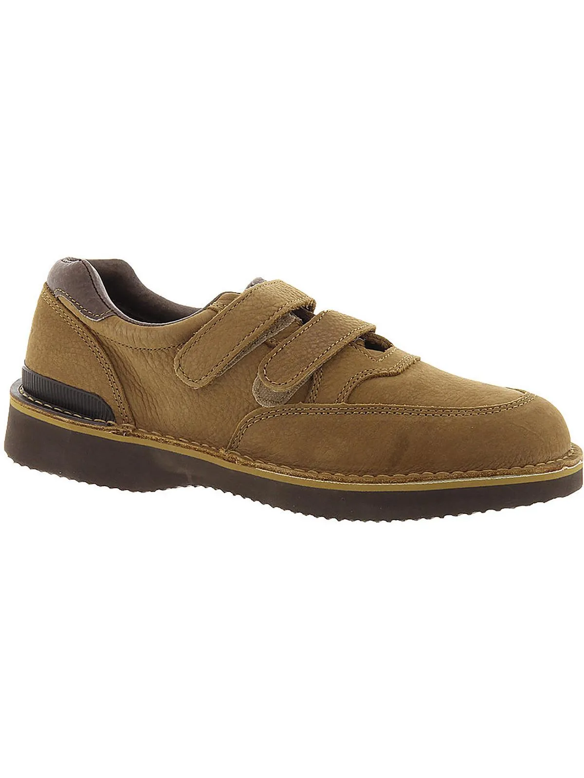 Quick Grip Mens Leather Adjustable Walking Shoes