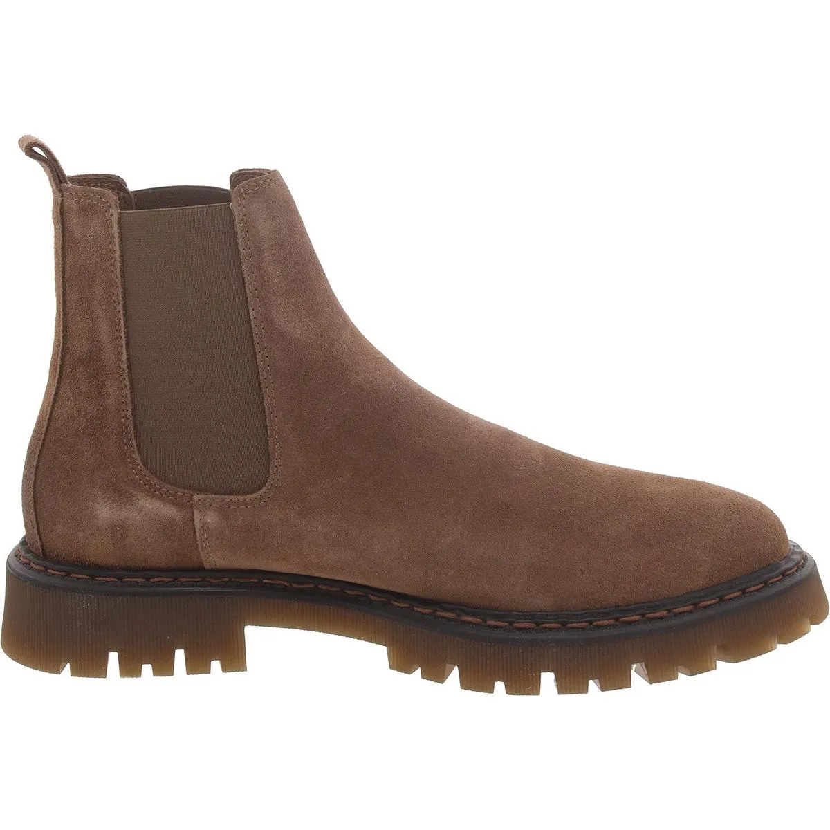 Raj Mens Suede Lugged Sole Chelsea Boots