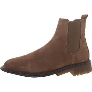 Raj Mens Suede Lugged Sole Chelsea Boots