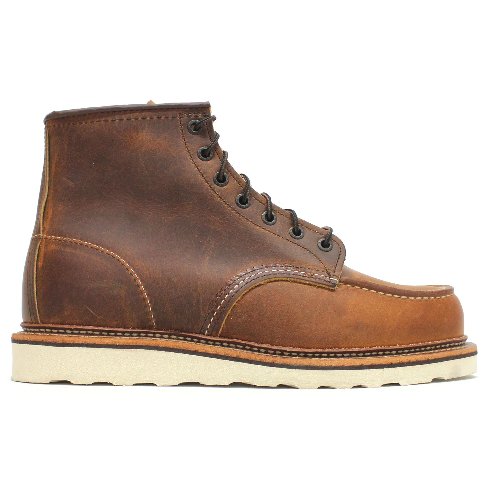Red Wing Heritage Nubuck Leather 6 Inch Classic Men's Moc Toe Boots