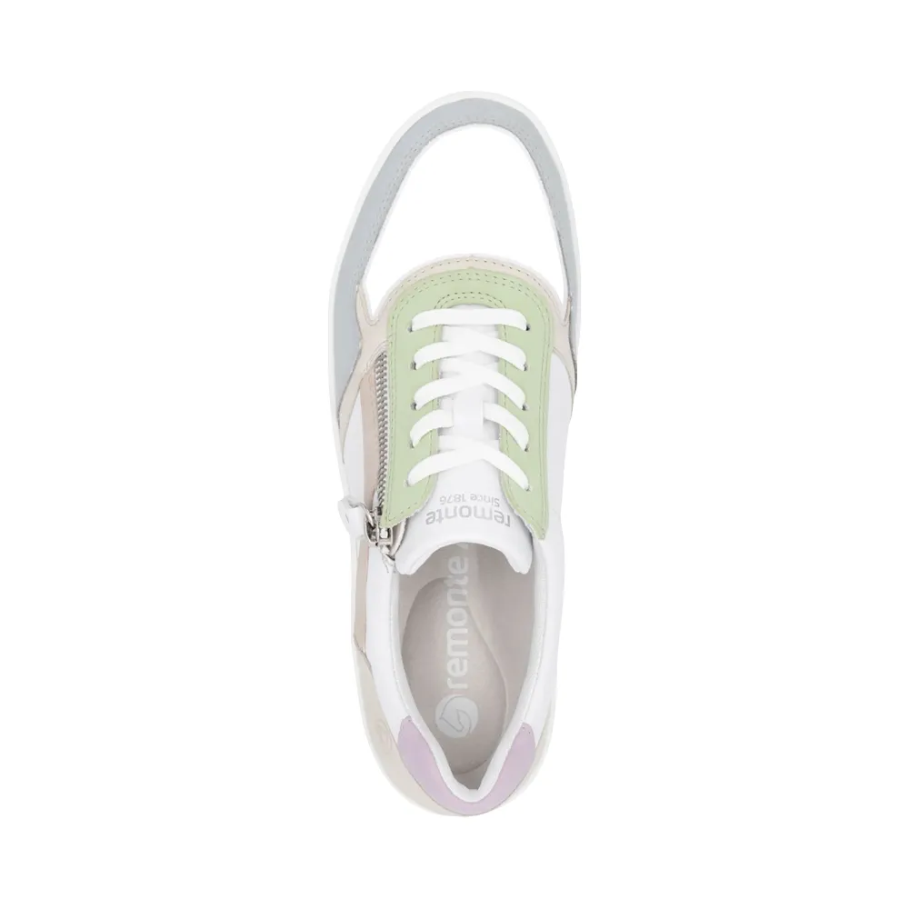 Remonte Women's Kendra 01 Sneaker in White/Cream
