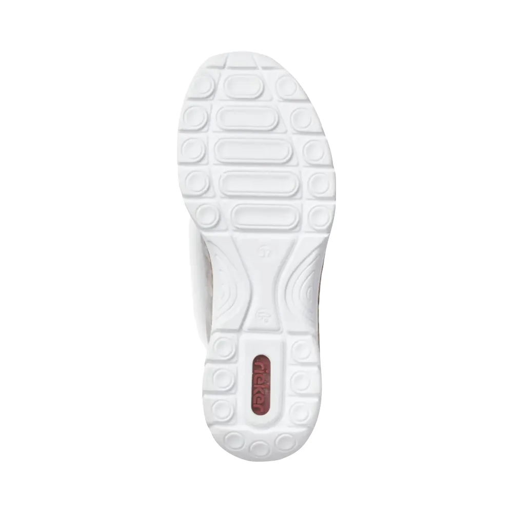 Rieker Women's Nikita K6 Bungee Side Zip Sneaker in Grey