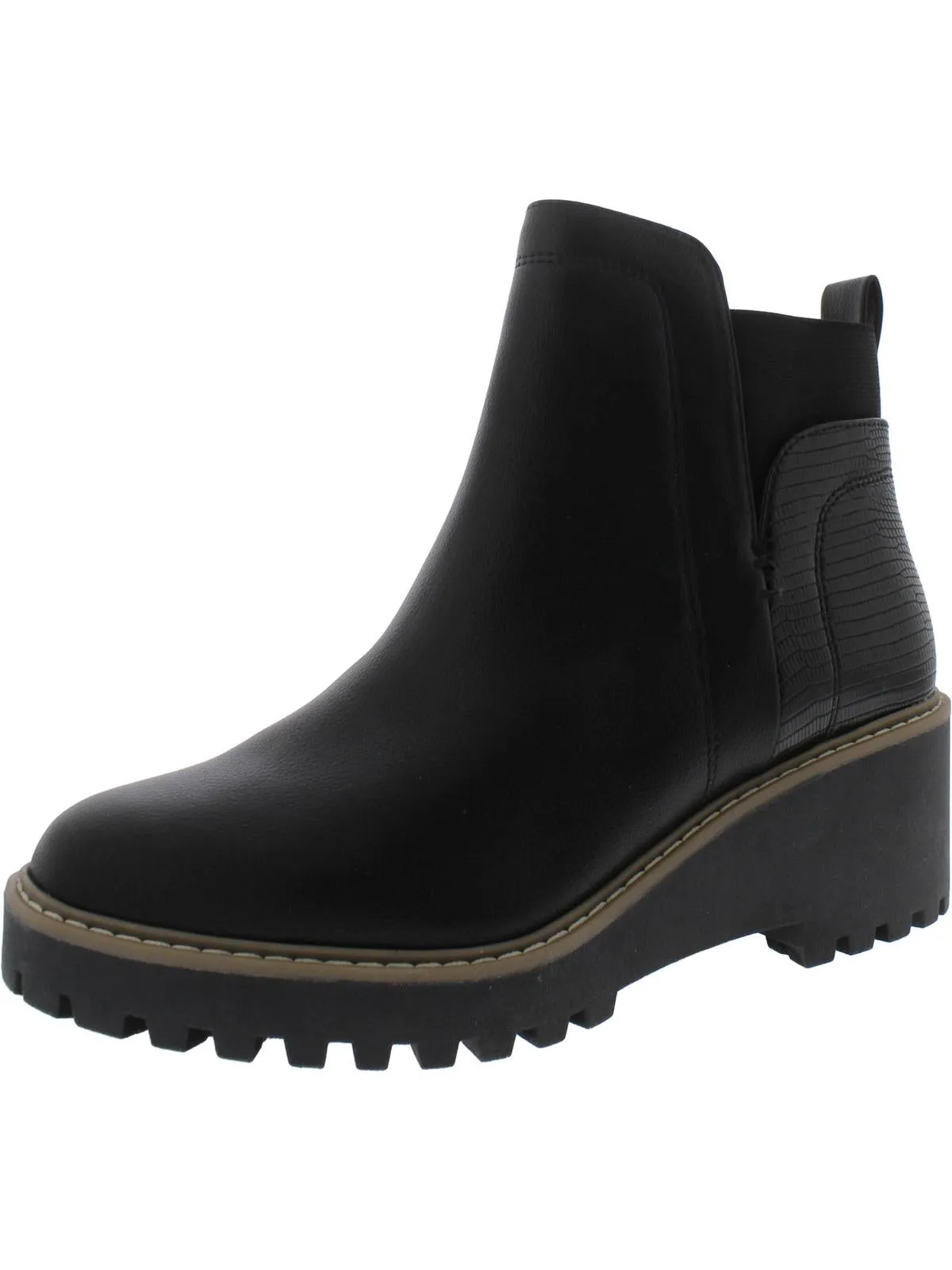 Rielle Womens Stretch Ankle Ankle Boots