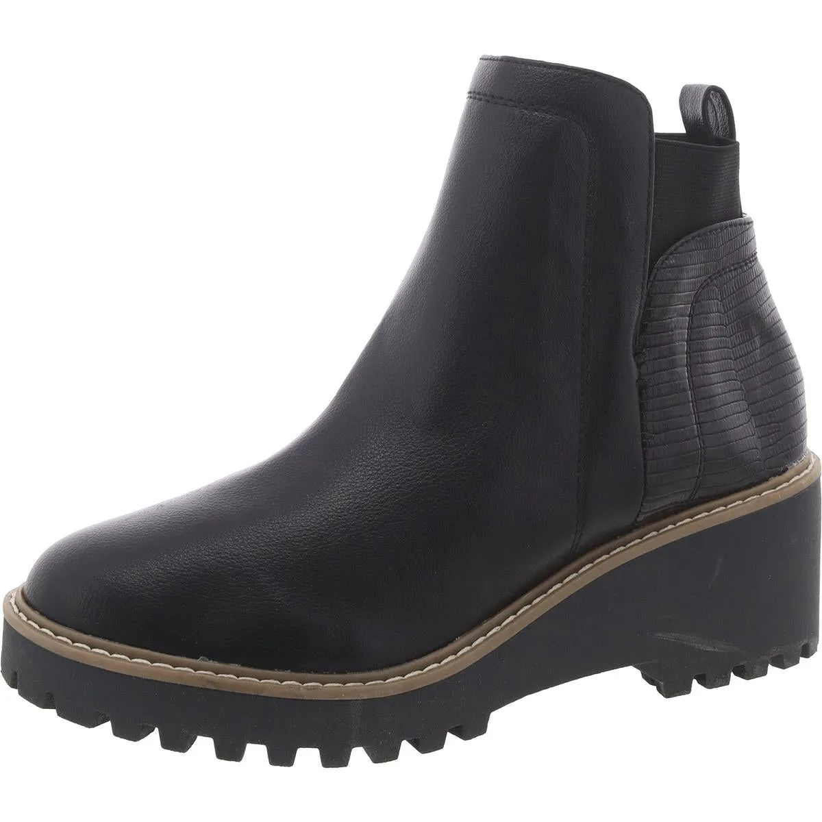 Rielle Womens Stretch Ankle Ankle Boots