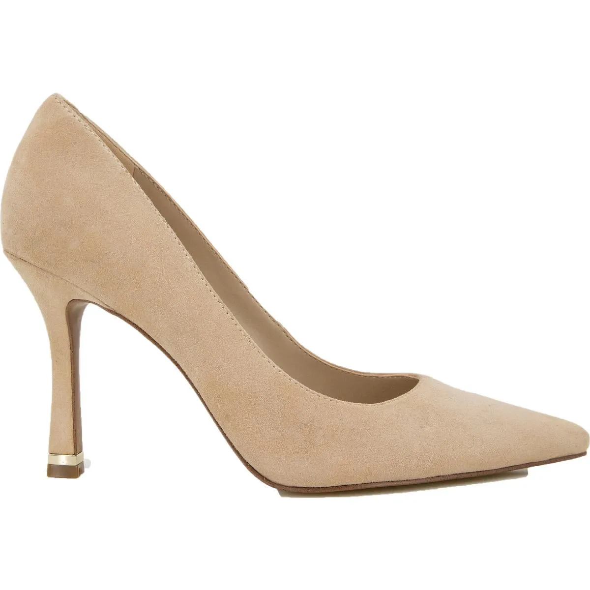 Romi Womens Suede Flared Heel Pumps
