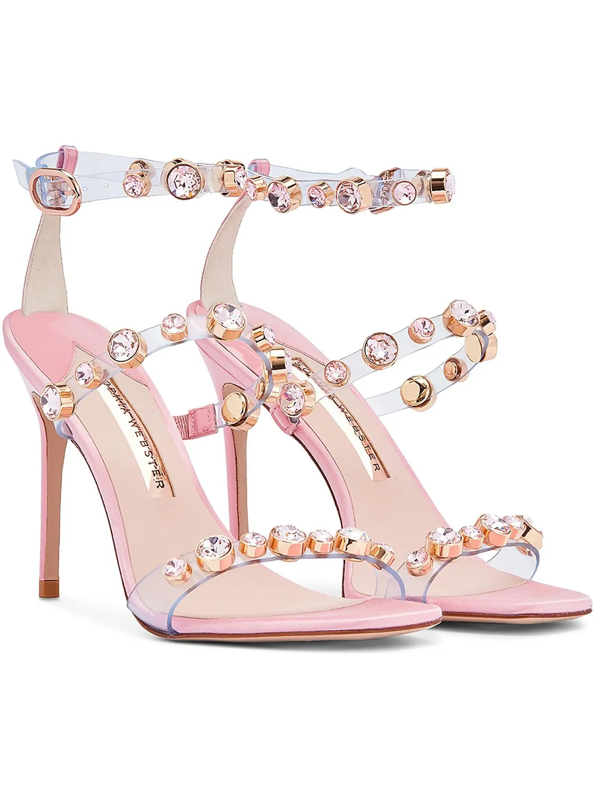 Rosalind Womens Leather Ankle Strap Heels