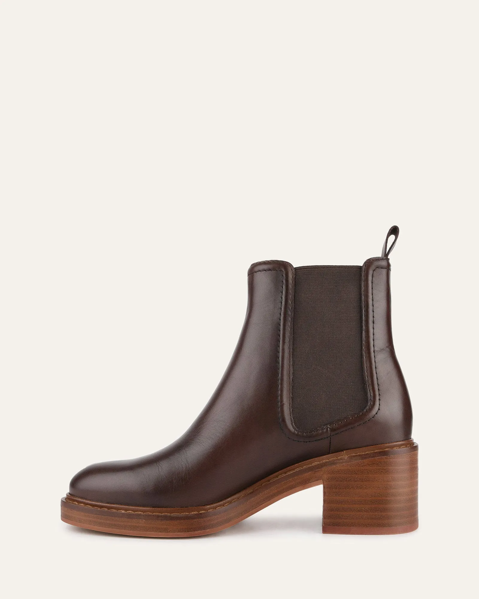 RYE MID ANKLE BOOTS CHESTNUT LEATHER