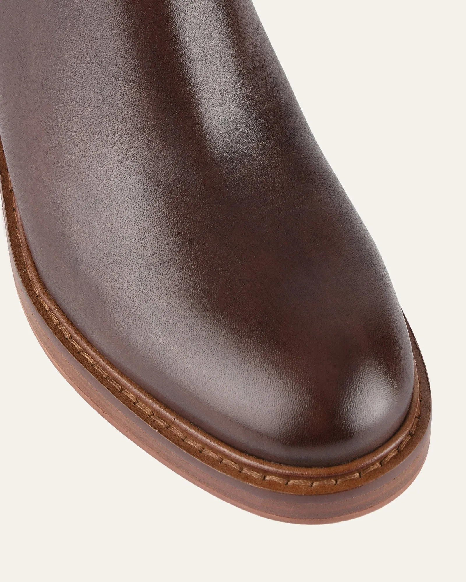 RYE MID ANKLE BOOTS CHESTNUT LEATHER