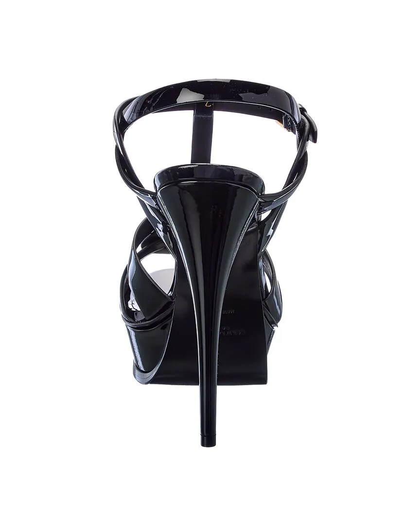 Saint Laurent Tribute 105 Patent Platform Sandal