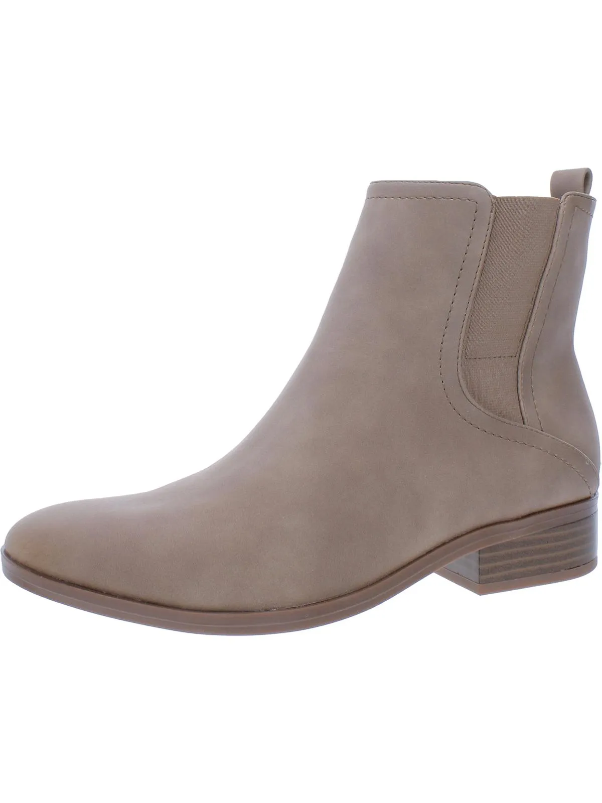Sampson Womens Faux Leather Comfort Ankle Boots