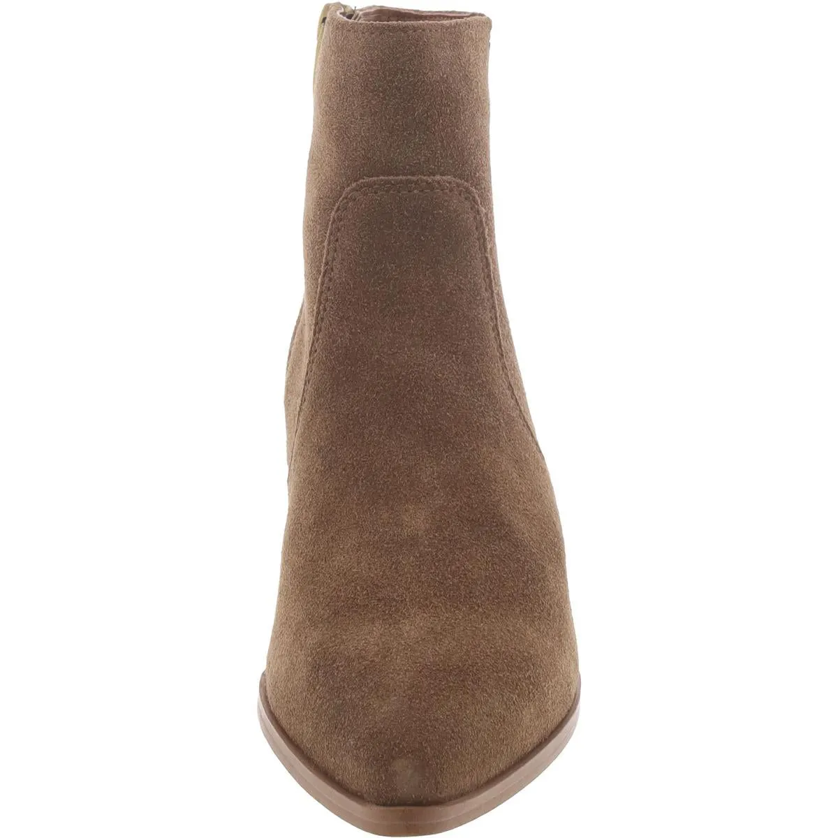 Shaina Womens Suede Almond Toe Ankle Boots