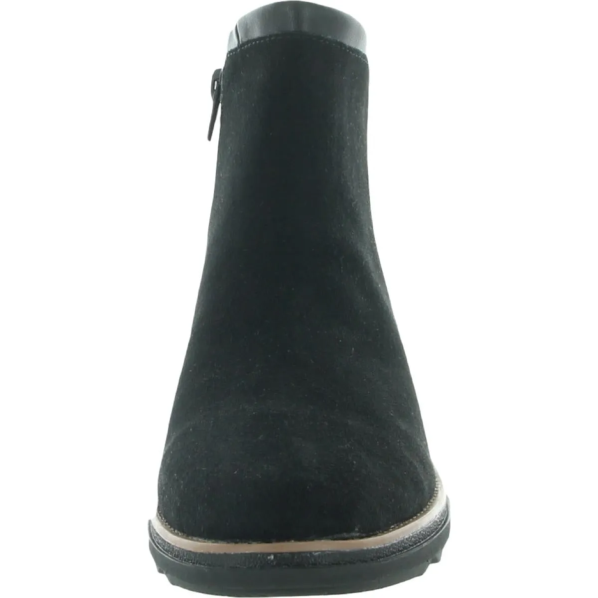 Sharon Heights Womens Suede Almond Toe Ankle Boots
