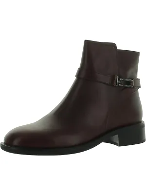 Sheila Womens Leather Embellished Ankle Boots