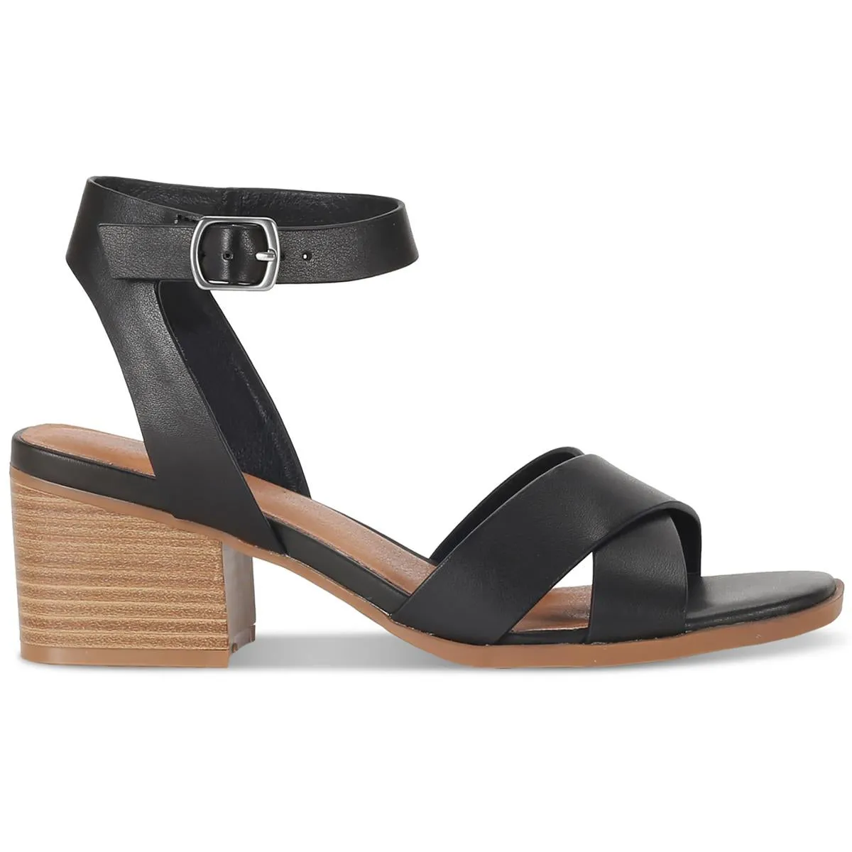 SHELBYY Womens Ankle strap Dressy Block Heel