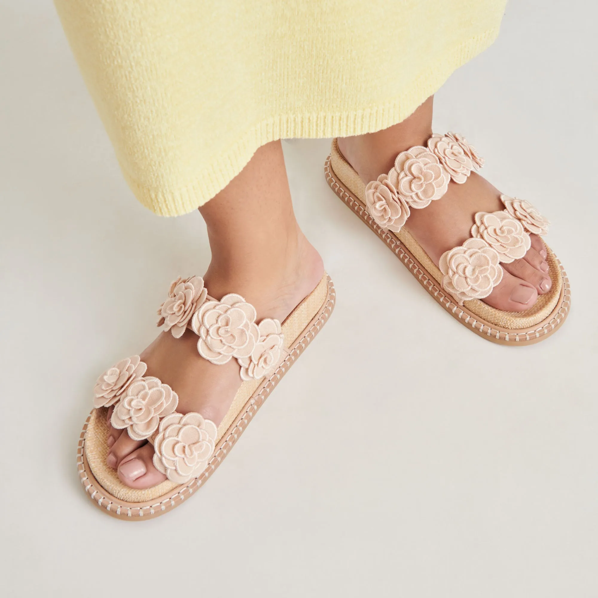 SHERLA SANDALS PRALINE RAFFIA