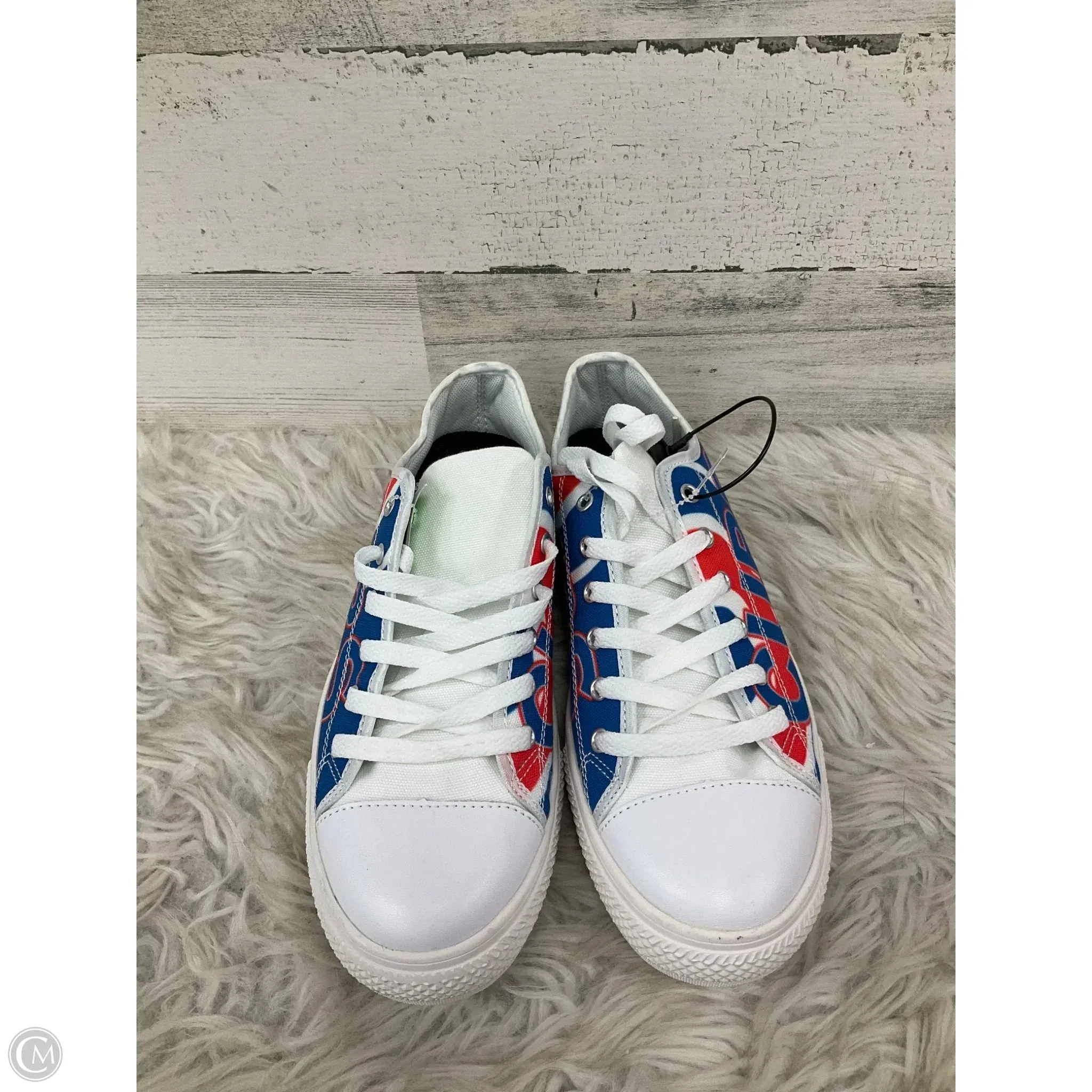 Shoes Sneakers By Clothes Mentor In Blue & Red & White, Size: 9