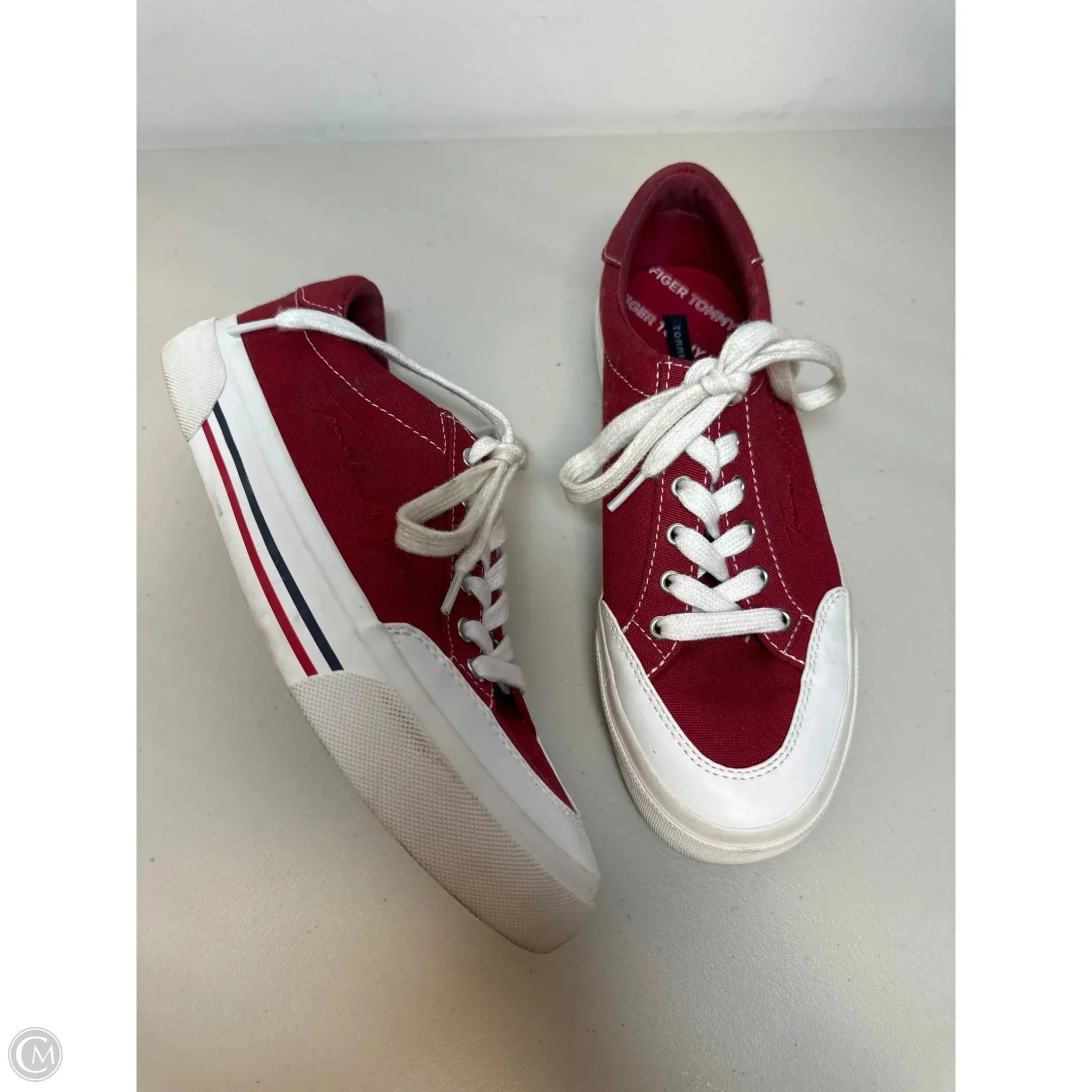 Shoes Sneakers By Tommy Hilfiger In Red, Size: 8