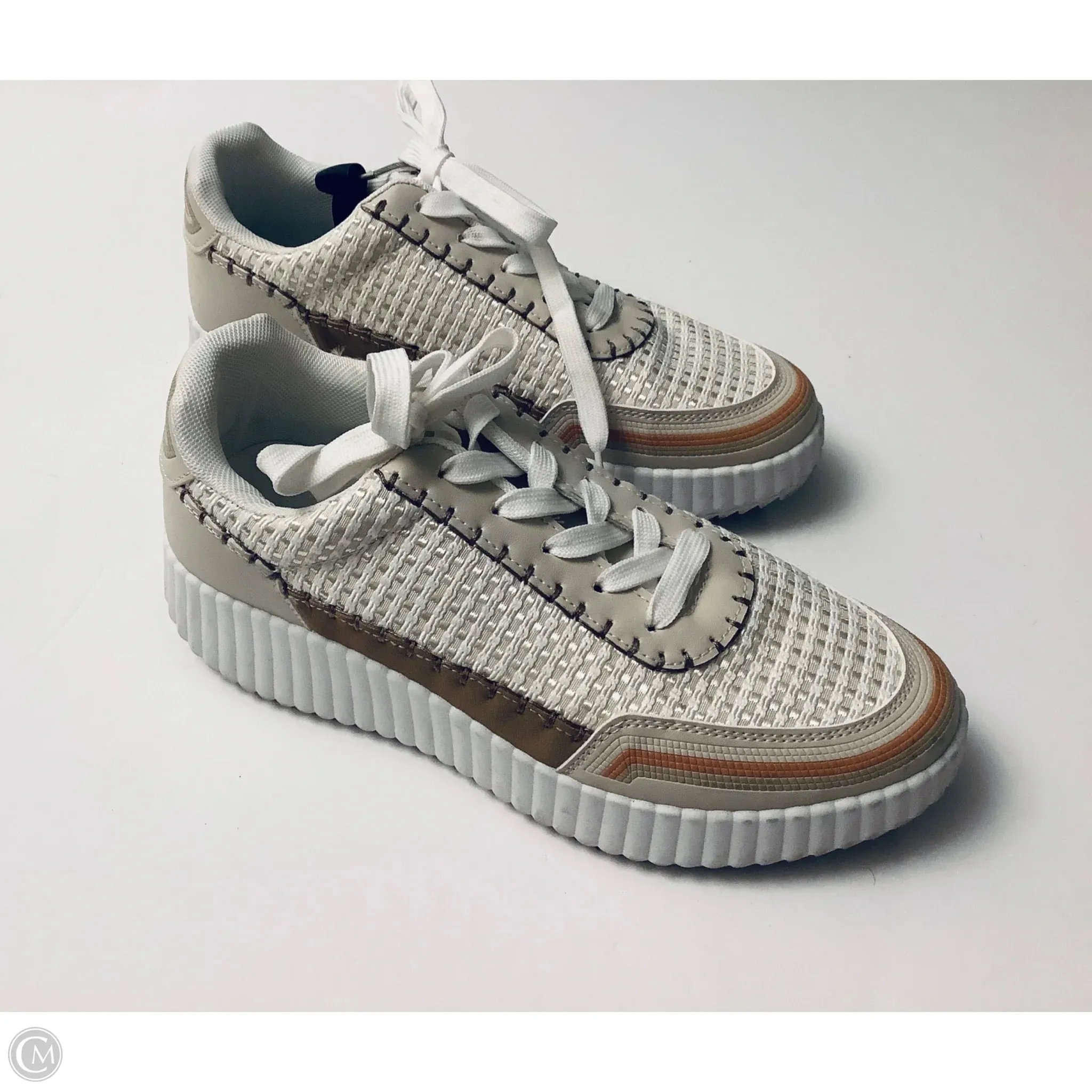 Shoes Sneakers Platform By Qupid In Beige, Size: 9
