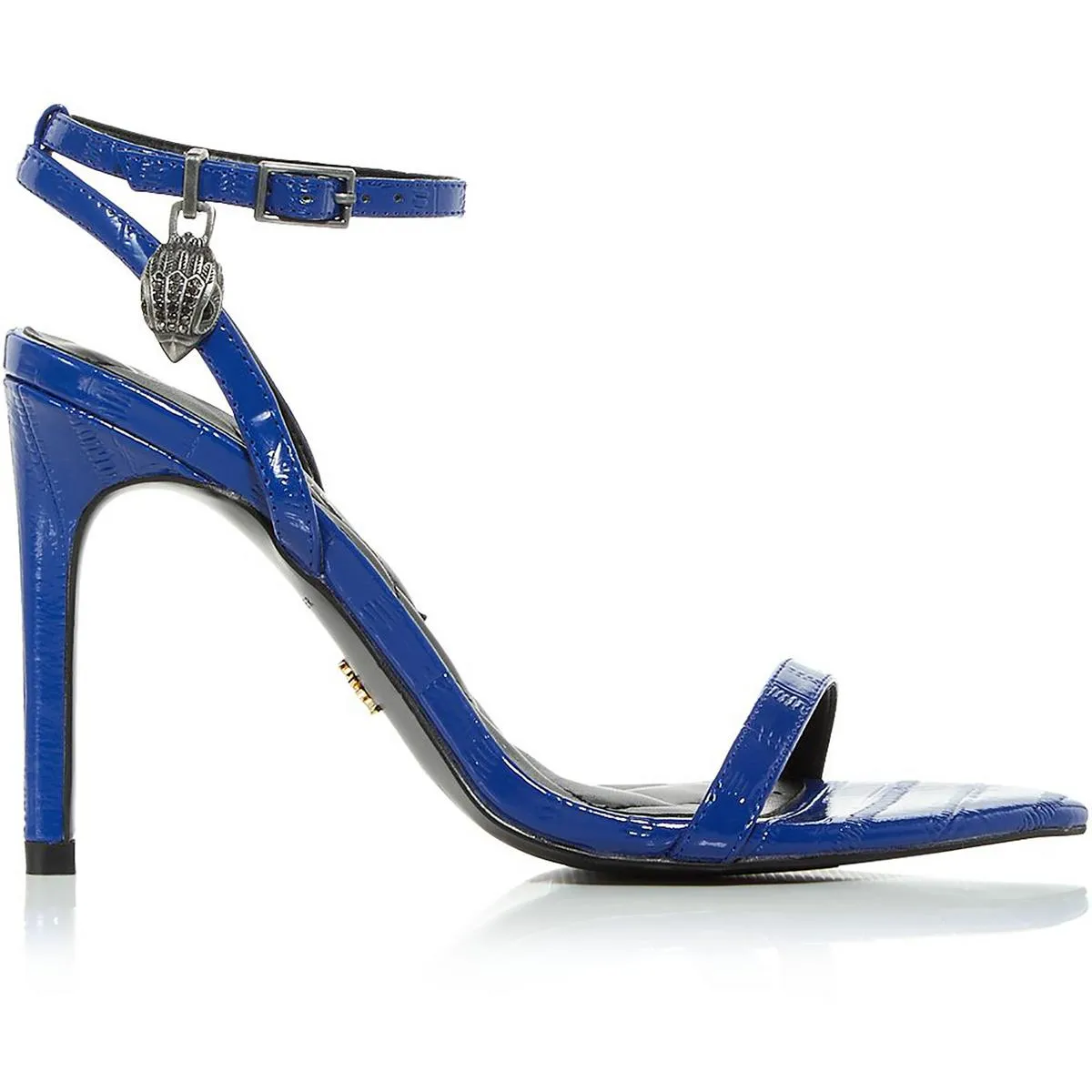 Shoreditch Womens Patent Leather Ankle Strap Heels
