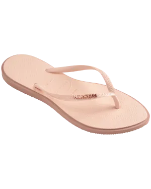 Slim Point Flip Flops in Crocus Rose