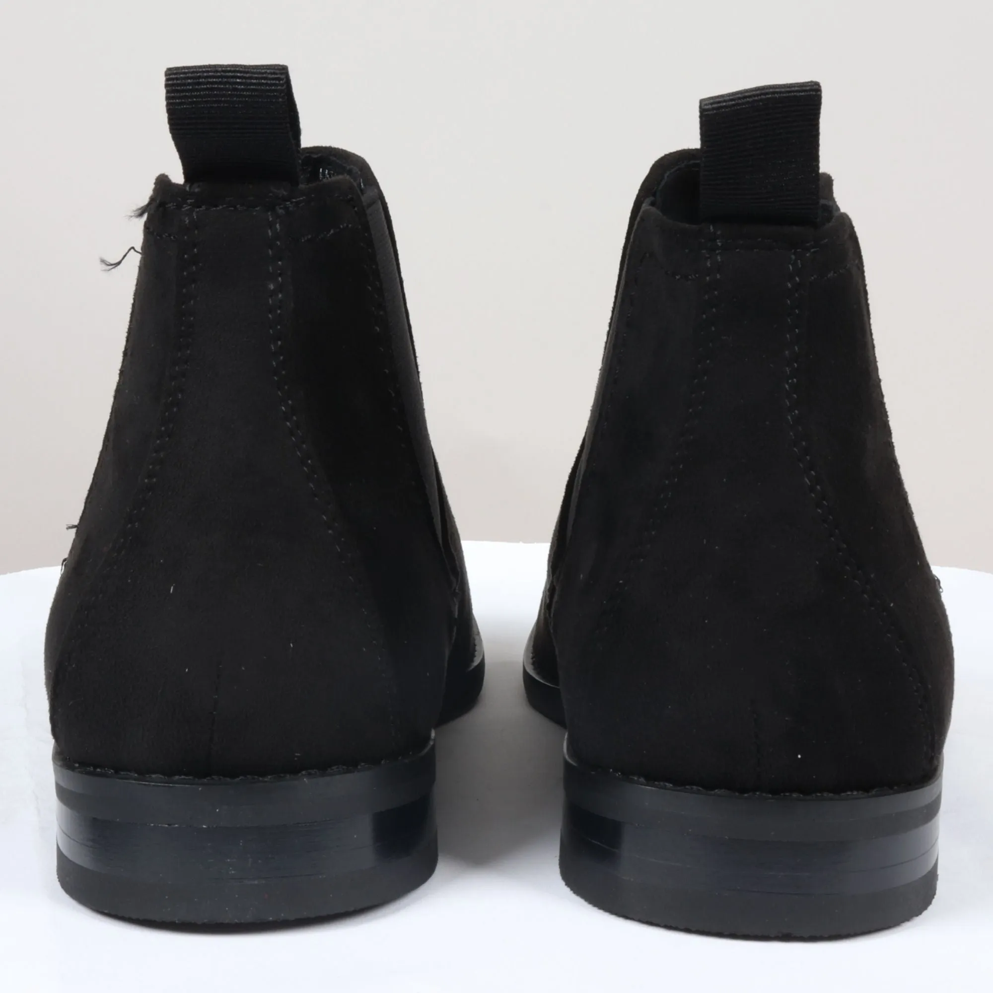 Slip On Suede Leather Lined Chelsea Ankle Shoes