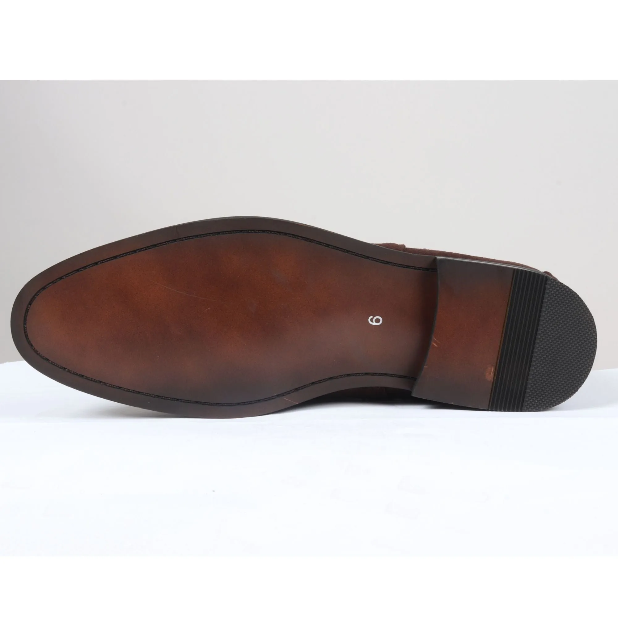 Slip On Suede Leather Lined Chelsea Ankle Shoes