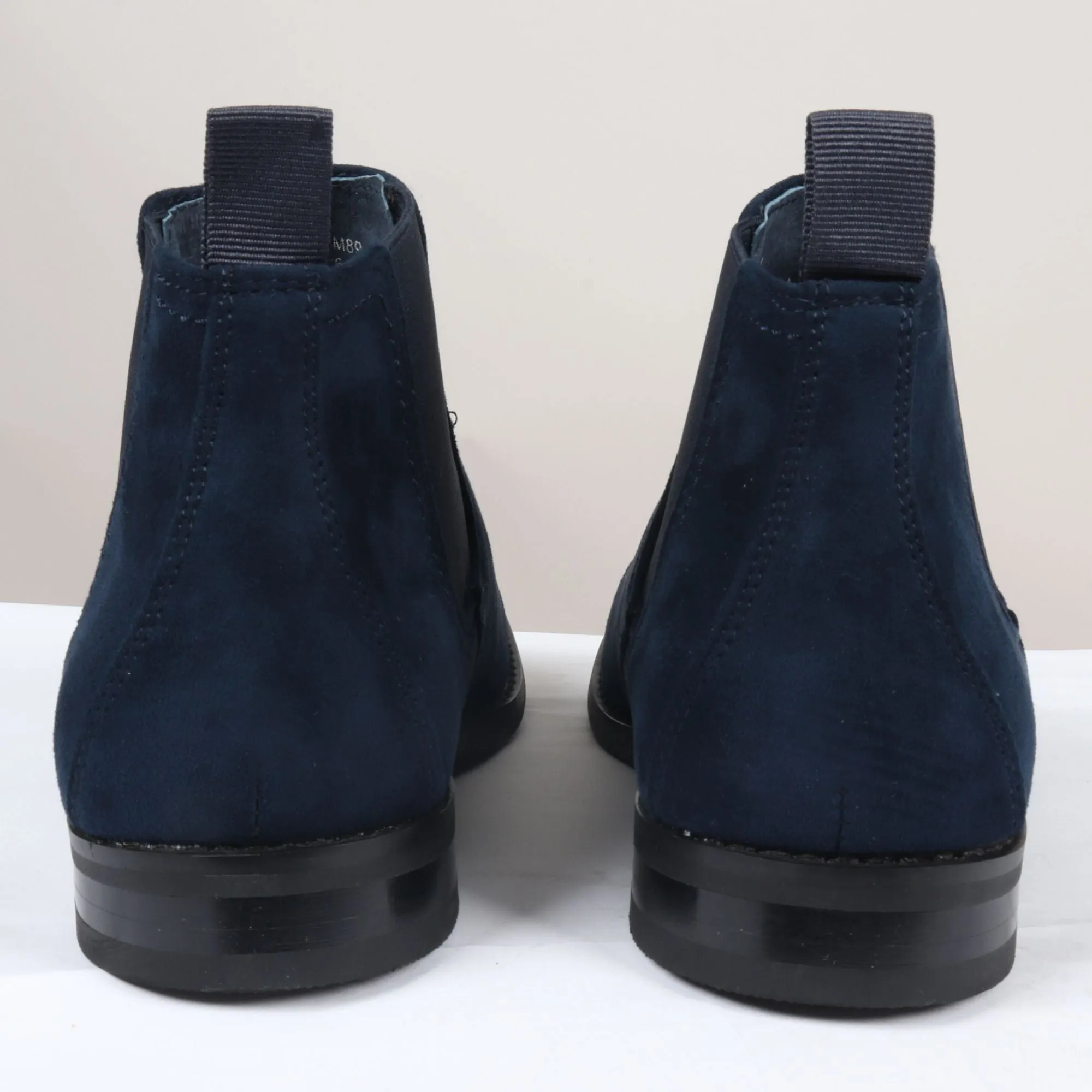 Slip On Suede Leather Lined Chelsea Ankle Shoes