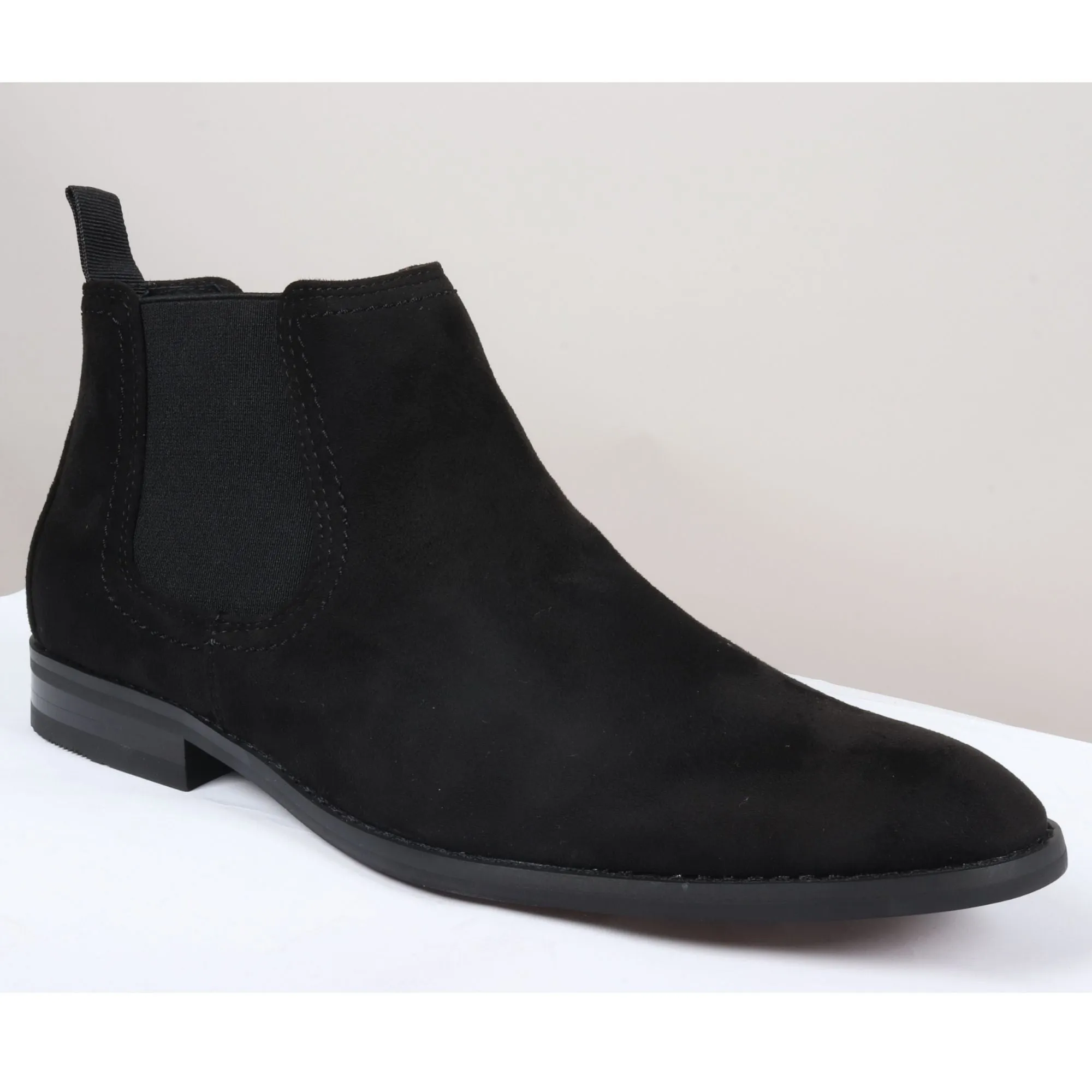 Slip On Suede Leather Lined Chelsea Ankle Shoes