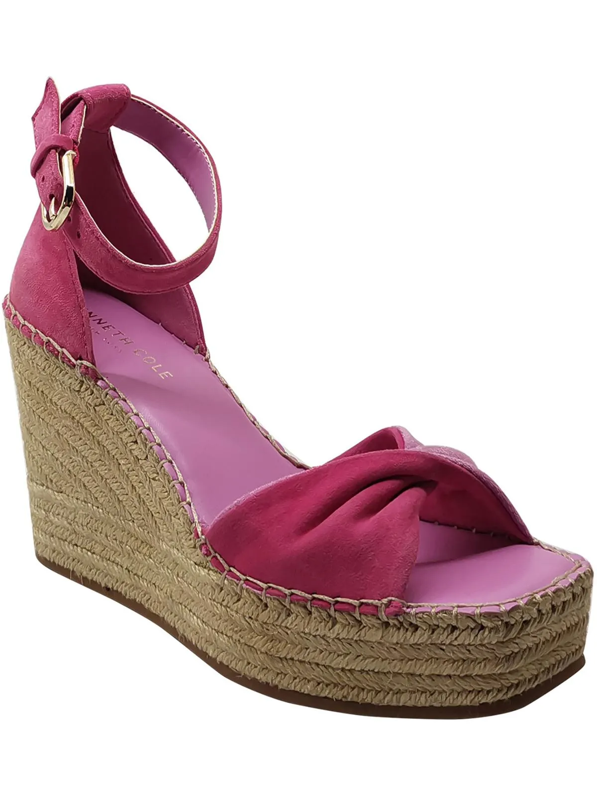 SOL Womens Ankle Strap Open Toe Wedge Heels
