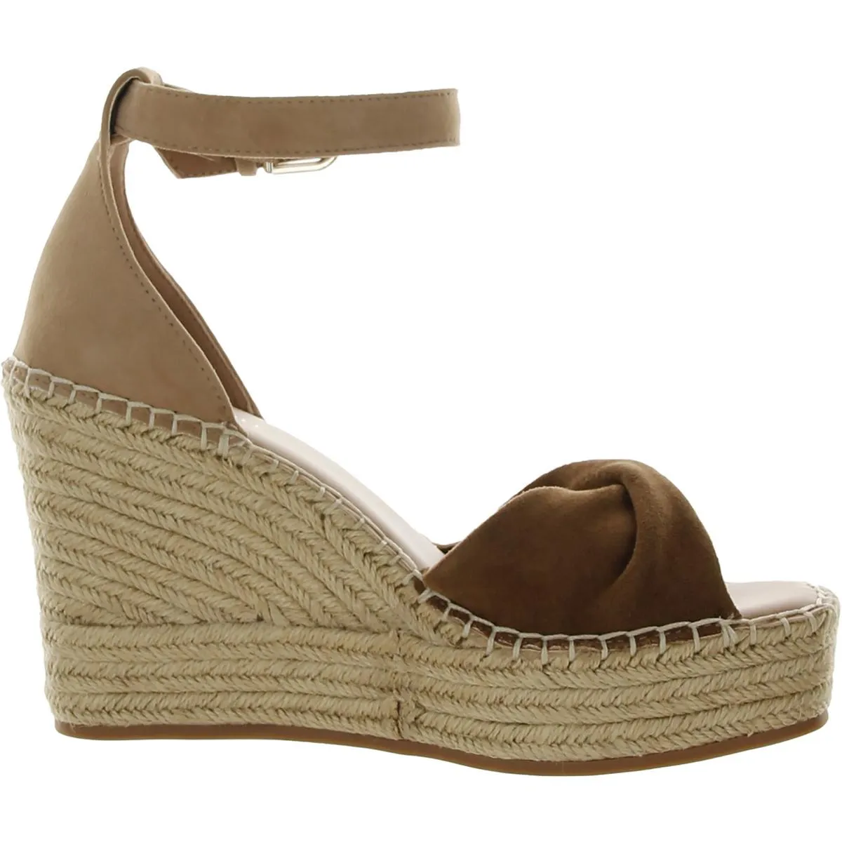 SOL Womens Ankle Strap Open Toe Wedge Heels