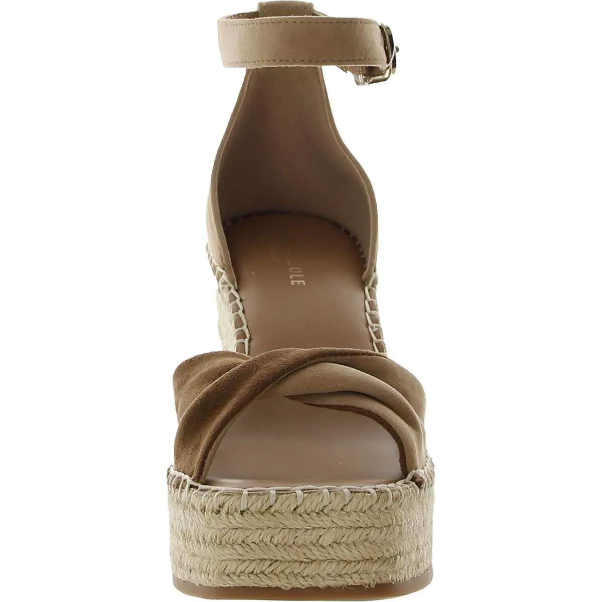 SOL Womens Ankle Strap Open Toe Wedge Heels