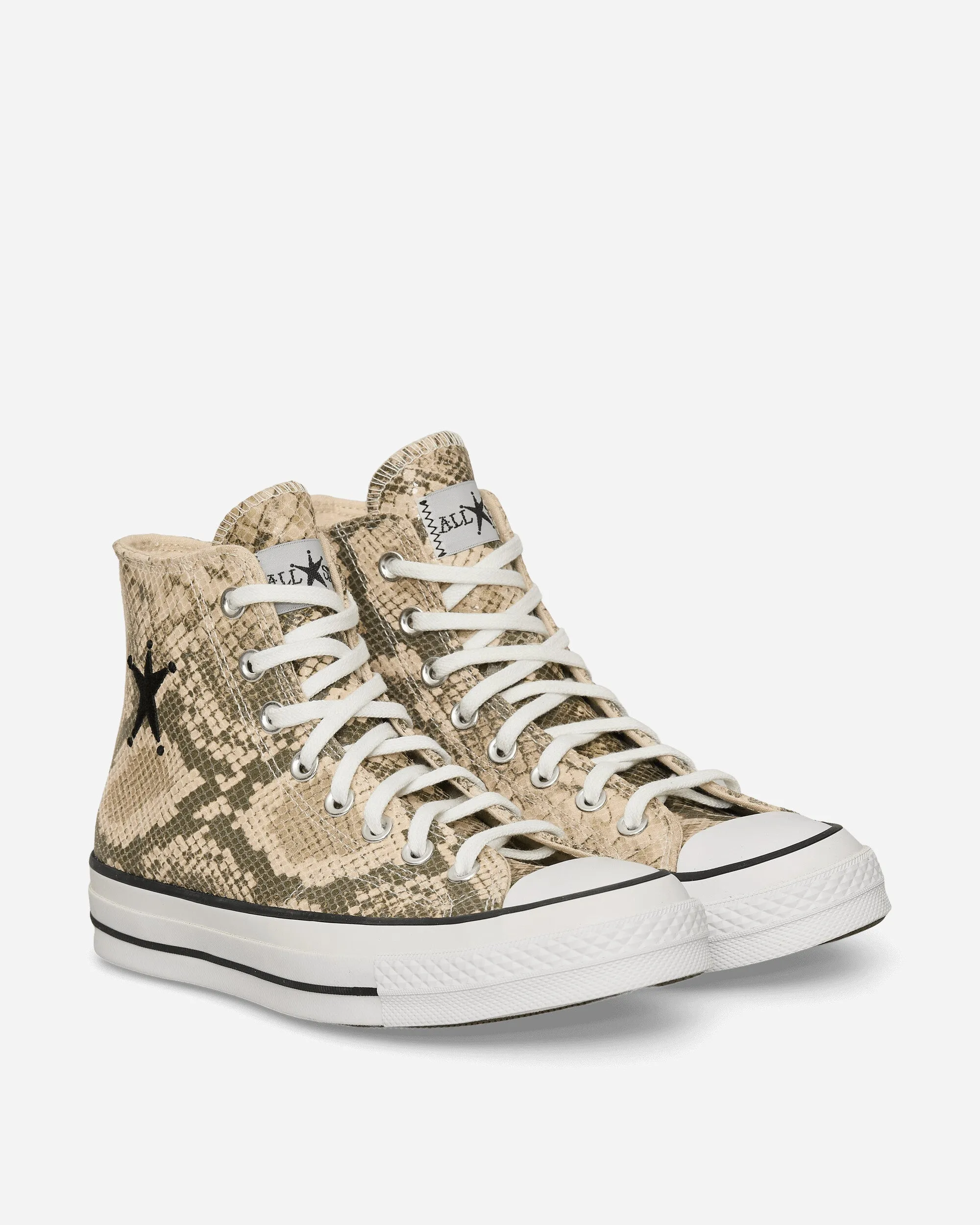 Stüssy Chuck 70 Snakeskin Sneakers Grey / Black / Egret