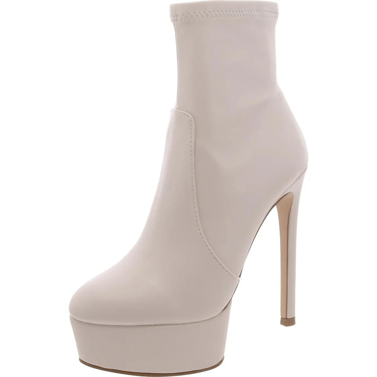Tactical Womens Faux Leather Stiletto Ankle Boots