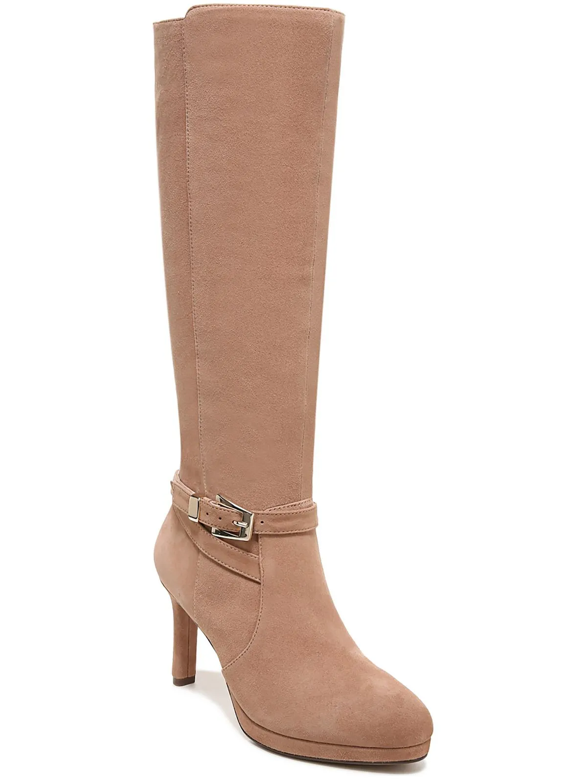 Taelynn Womens Zipper Belted Knee-High Boots