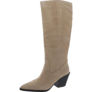 Tara Womens Solid Pull On Knee-High Boots