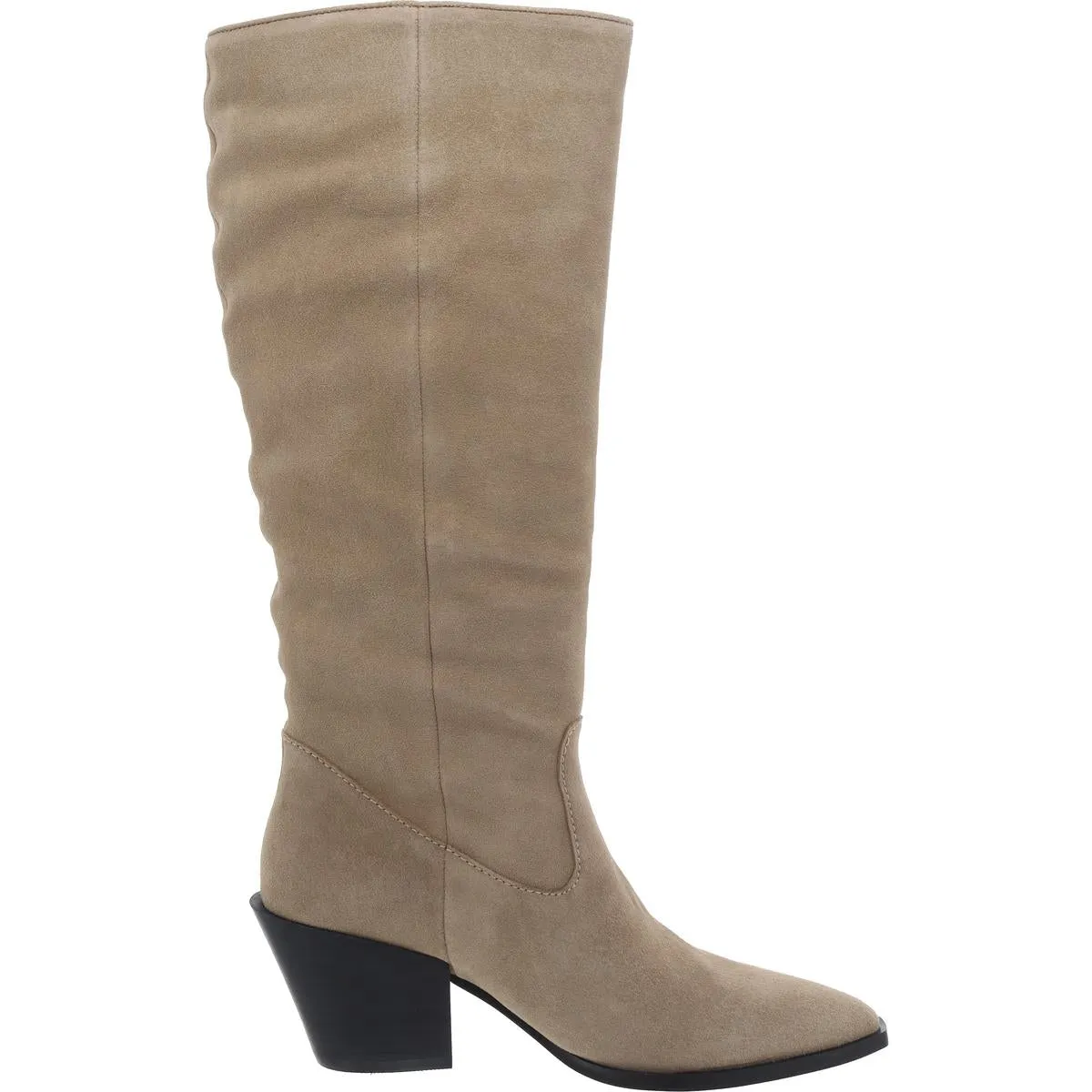 Tara Womens Solid Pull On Knee-High Boots