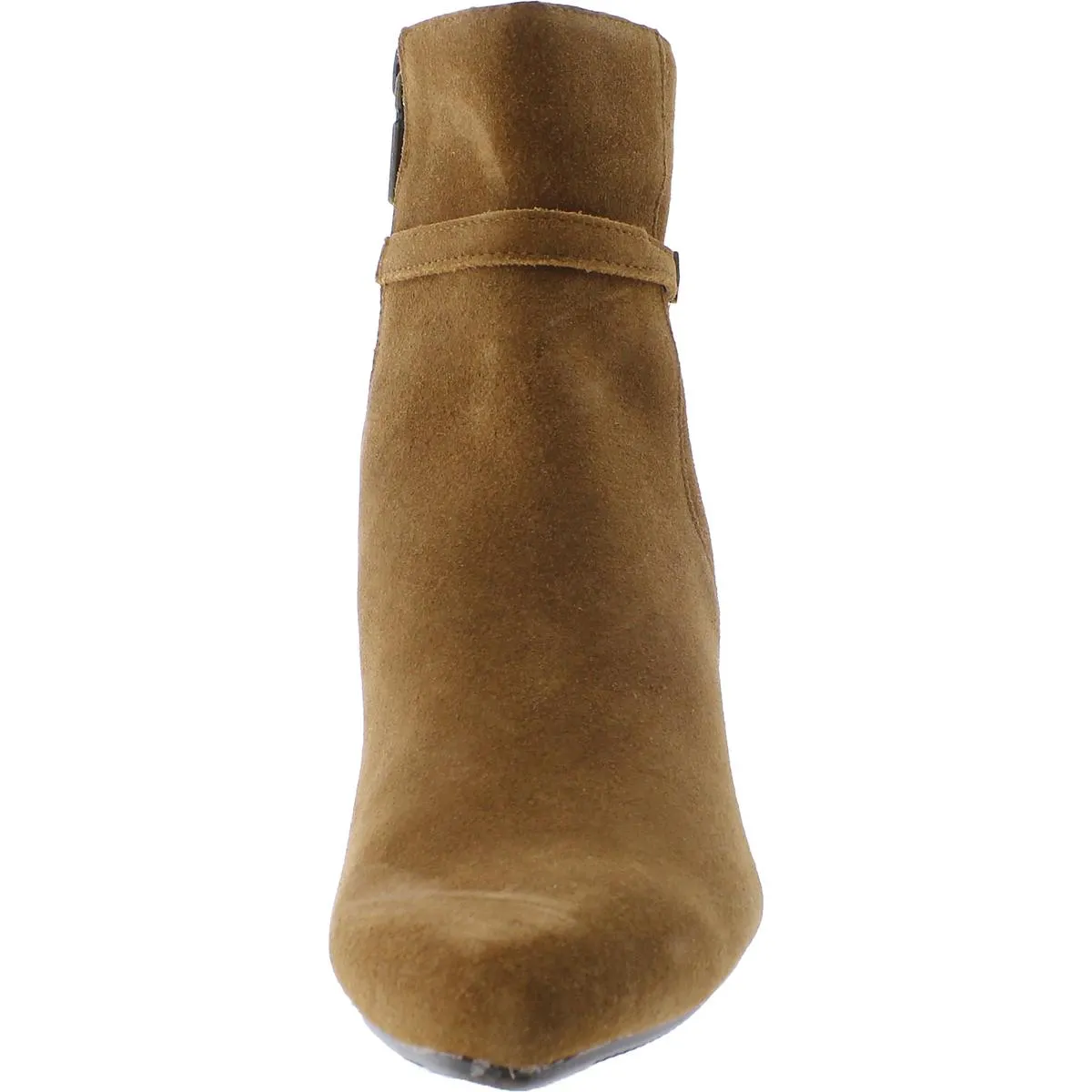 Tatum Womens Suede Stacked Heel Ankle Boots