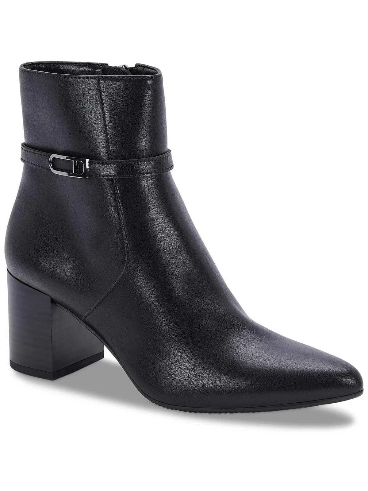 Tatum Womens Suede Stacked Heel Ankle Boots