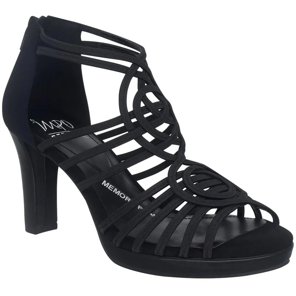 Tiffany Womens Embellished Leather Ankle Strap