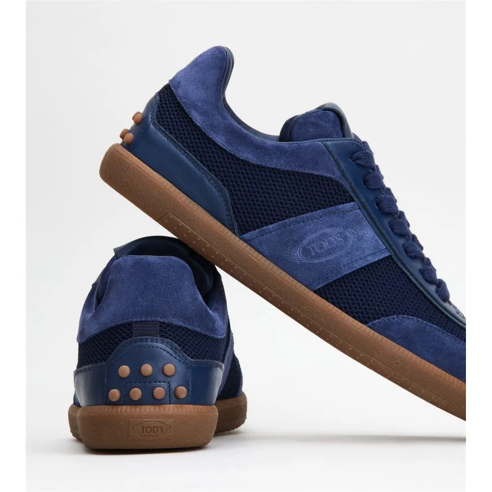 Tod's Tabs Sneakers in Suede and Technical Fabric