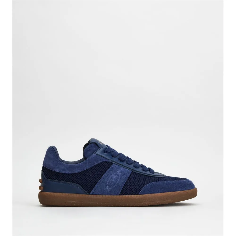 Tod's Tabs Sneakers in Suede and Technical Fabric