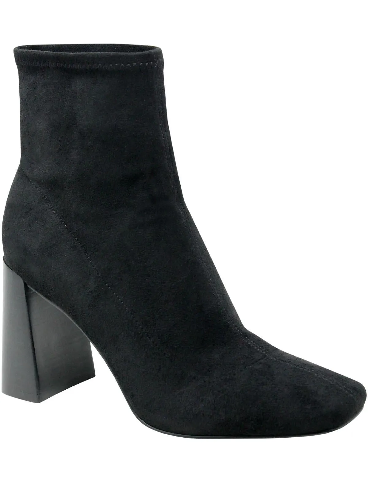 Turmoil Womens Microsuede Square Toe Ankle Boots