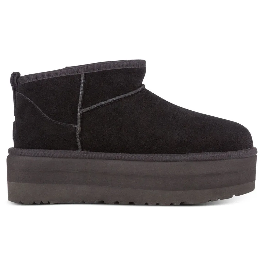 Ugg Classic Ultra Mini Suede Leather Women's Platform Boots