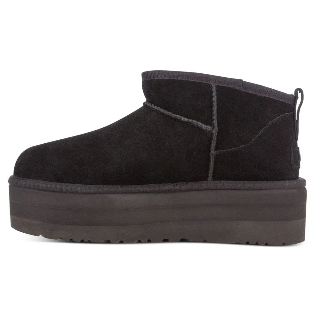 Ugg Classic Ultra Mini Suede Leather Women's Platform Boots