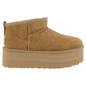 Ugg Classic Ultra Mini Suede Leather Women's Platform Boots