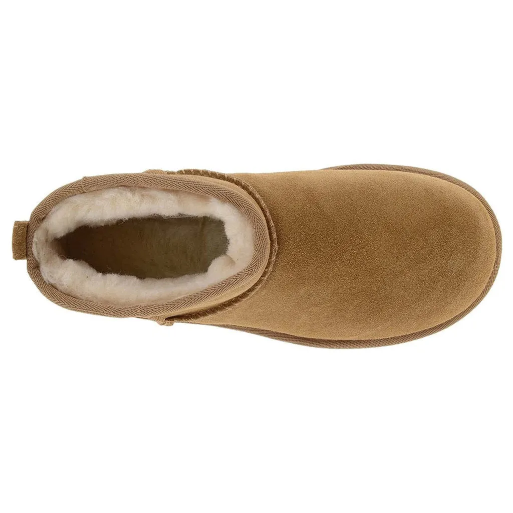 Ugg Classic Ultra Mini Suede Leather Women's Platform Boots