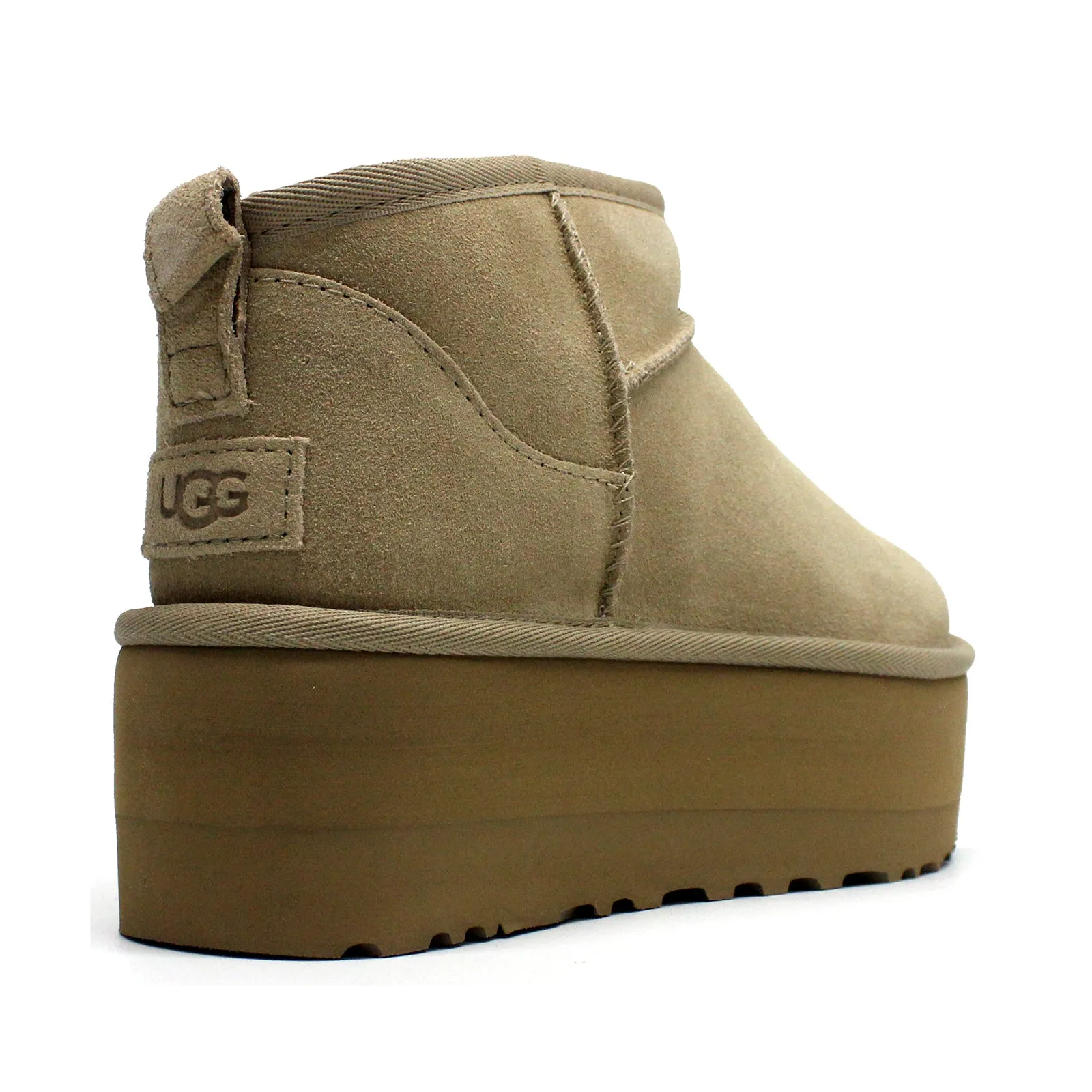 Ugg Classic Ultra Mini Suede Leather Women's Platform Boots