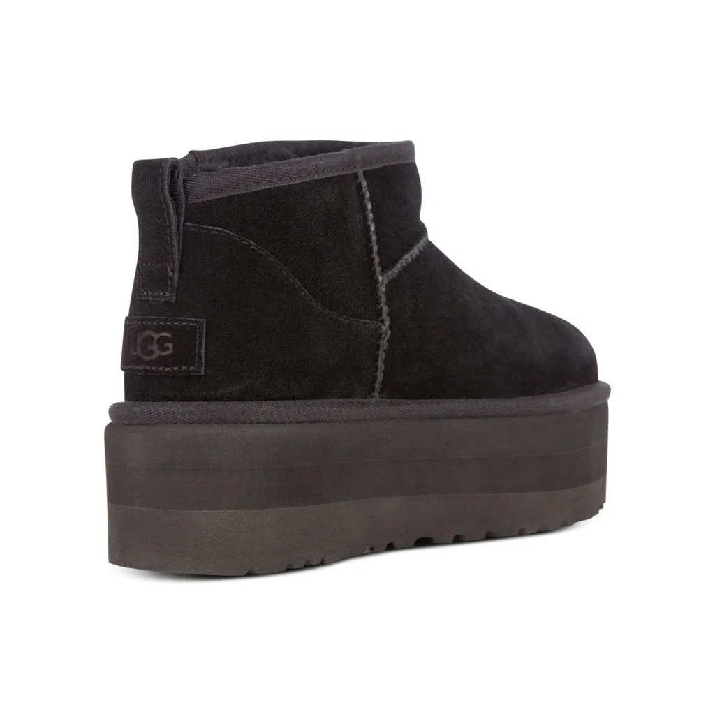 Ugg Classic Ultra Mini Suede Leather Women's Platform Boots