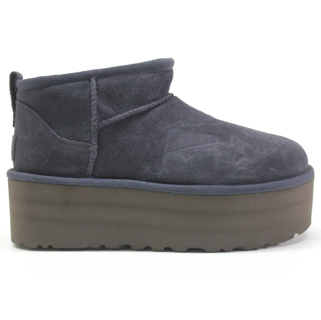 Ugg Classic Ultra Mini Suede Leather Women's Platform Boots